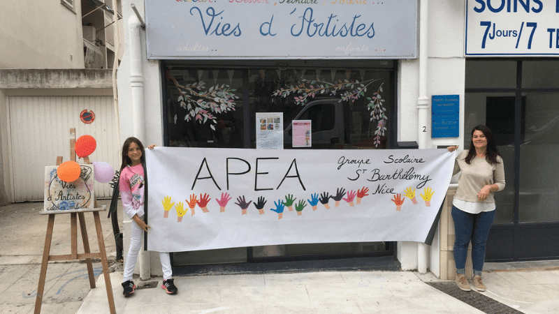 façade de Vies d’Artistes — Atelier dessin, peinture et poterie